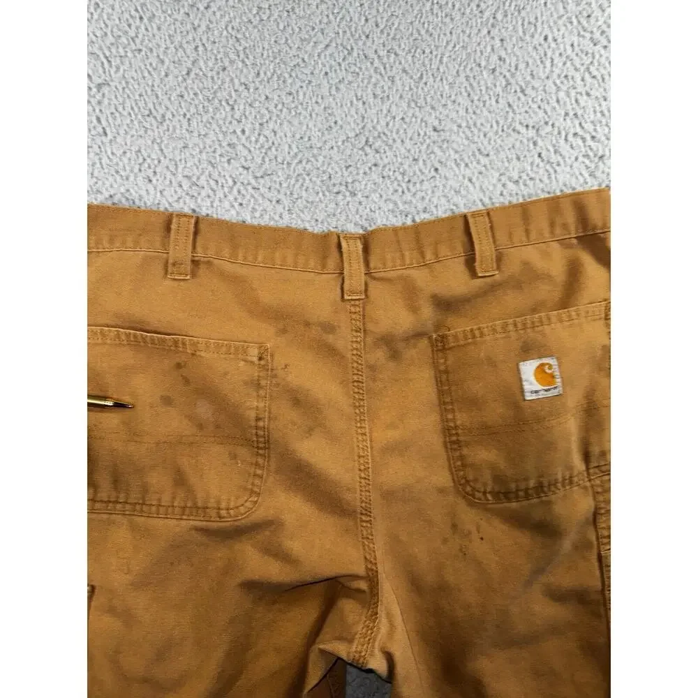 Carhartt Carpenter Pants Men 38x36 Dungaree Fit Thrashed‎ Destroyed 38x33
